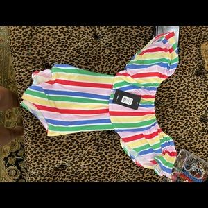 Off the shoulder body suit